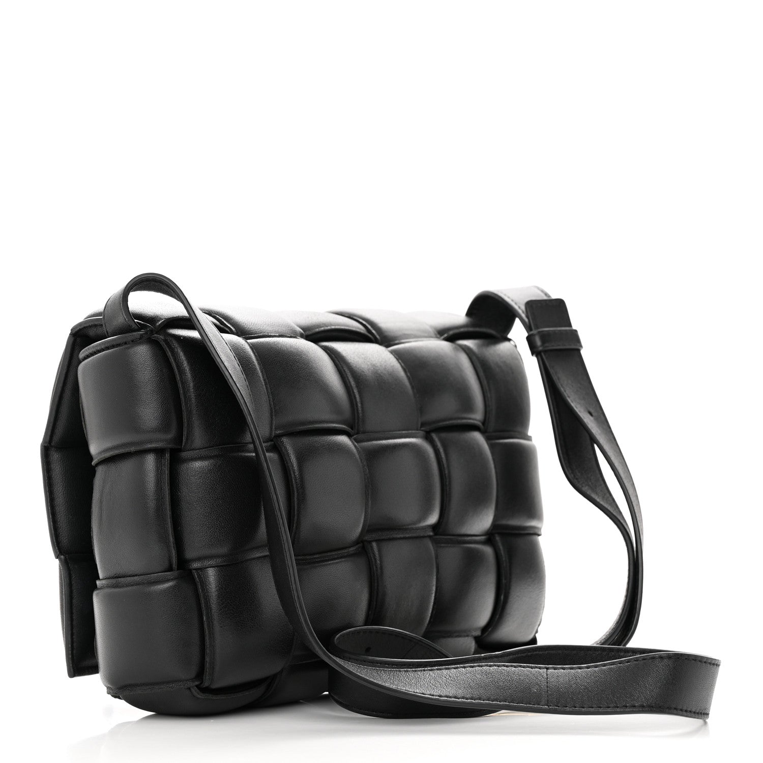 Bottega Veneta Nappa Maxi Intreccio Padded Cassette Crossbody Bag Black 3 of 16