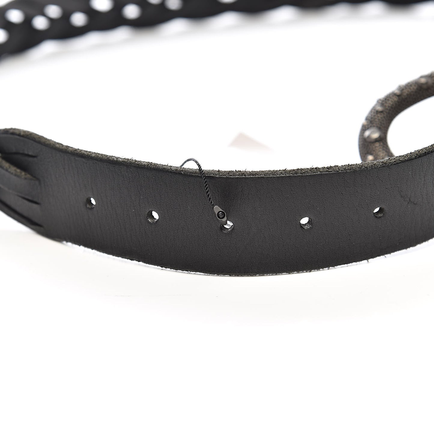 Calfskin Dionysus Braided Belt 100 40 Black