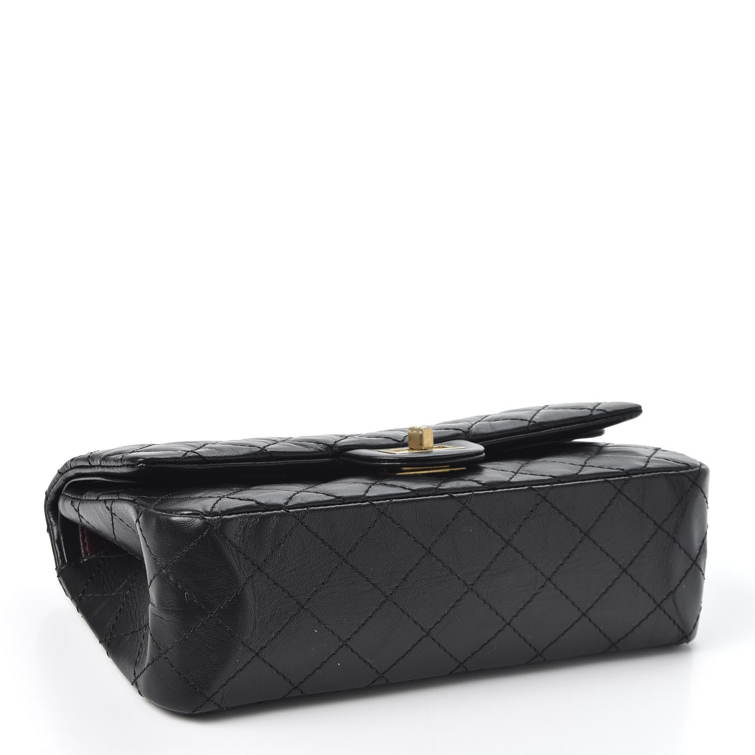 Chanel Aged Calfskin Quilted 2.55 Reissue 225 Flap Black 3 of 9