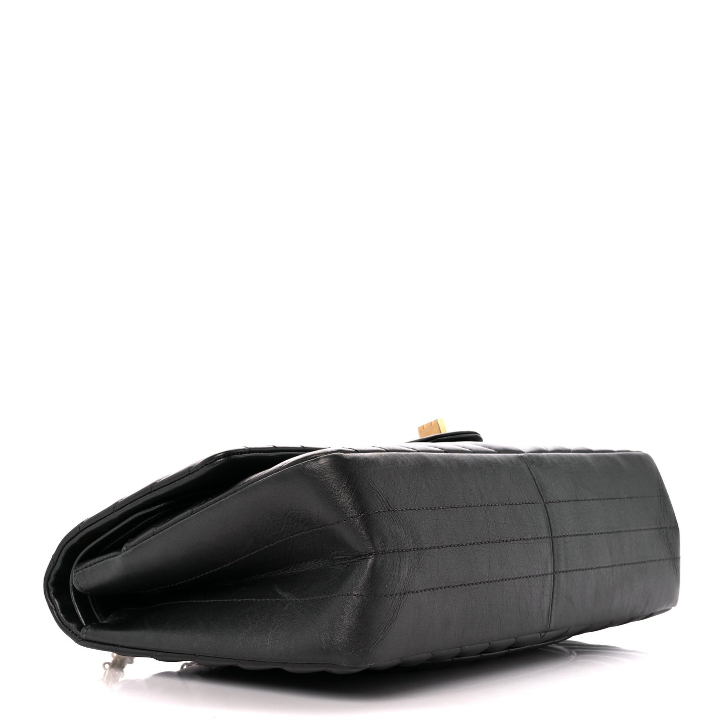 Aged Calfskin Chevron Quilted 2.55 Reissue 226 Flap Black