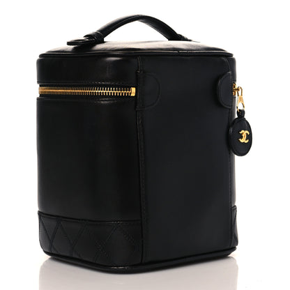 Chanel Lambskin Vanity Cosmetic Case Black 2 of 11