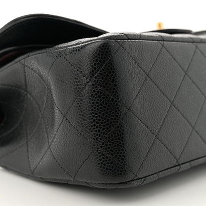 Chanel Caviar Quilted Jumbo Double Flap Black 9 of 10