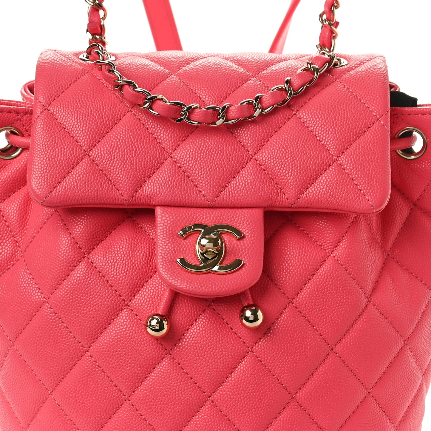 Caviar Quilted Mini Urban Spirit Backpack Pink