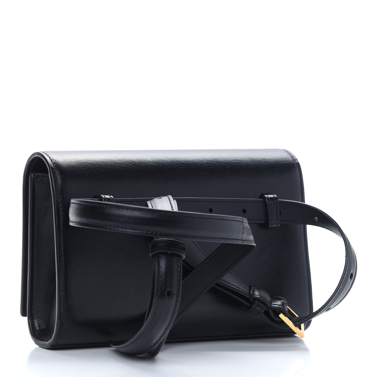 Saint Laurent Smooth Calfskin Monogram Kate Belt Bag Black 3 of 8