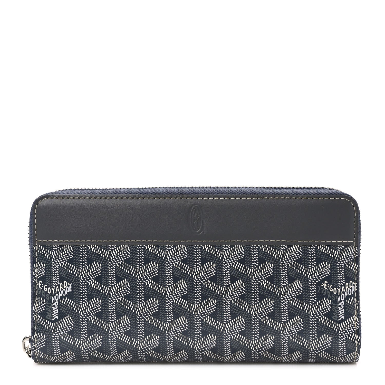 Goyard Goyardine Matignon Zip Around GM Wallet Grey 1 of 7