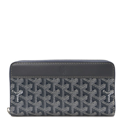 Goyard Goyardine Matignon Zip Around GM Wallet Grey 1 of 7