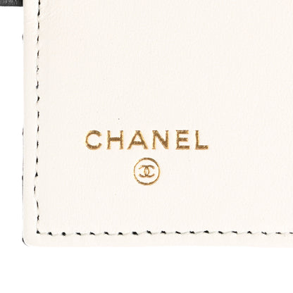 Chanel Lambskin Quilted Book Card Holder on Chain Black 6 of 9