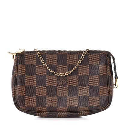 Louis Vuitton Damier Ebene Mini Pochette Accessories 1 of 10