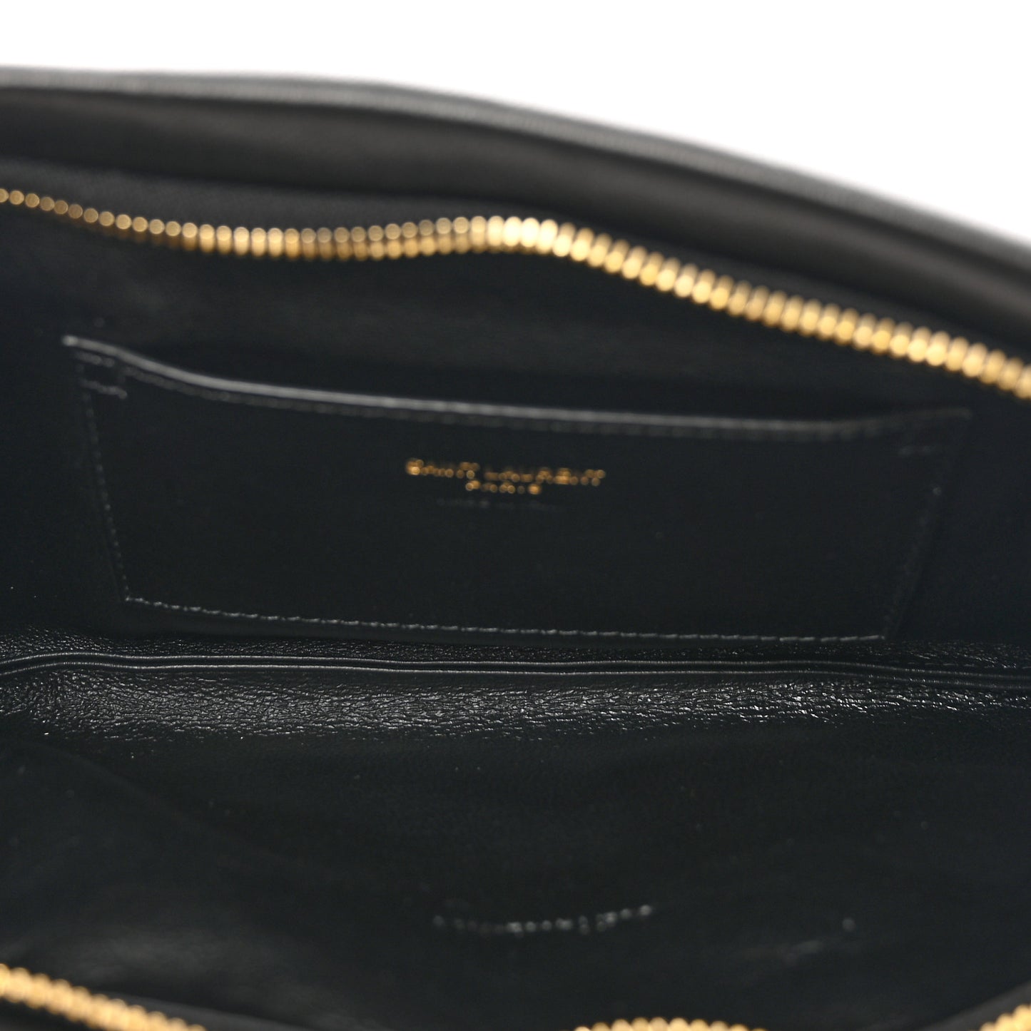 Lambskin Long Calypso Pouch Black