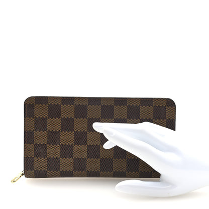 Louis Vuitton Damier Ebene Porte-Monnaie Zippe Zippy Wallet 2 of 7