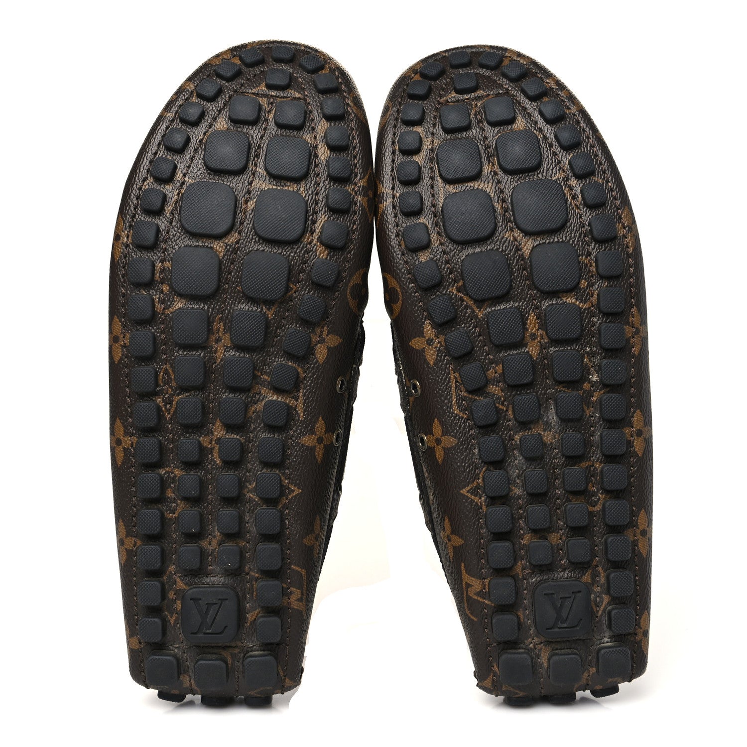 Louis Vuitton Monogram Mens Arizona Car Shoe Moccasin Loafers 7.5 6 of 9