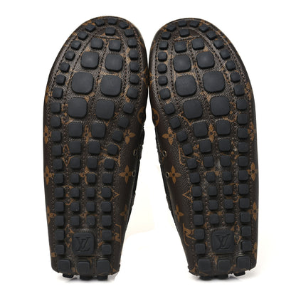 Louis Vuitton Monogram Mens Arizona Car Shoe Moccasin Loafers 7.5 6 of 9