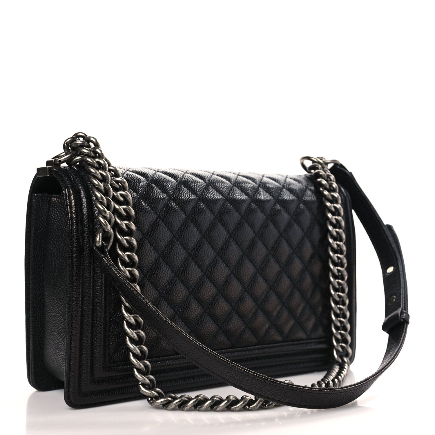 Chanel Caviar Quilted New Medium Boy Flap Black 3 of 9