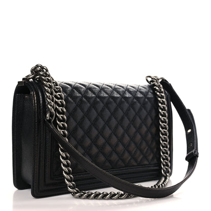 Chanel Caviar Quilted New Medium Boy Flap Black 3 of 9