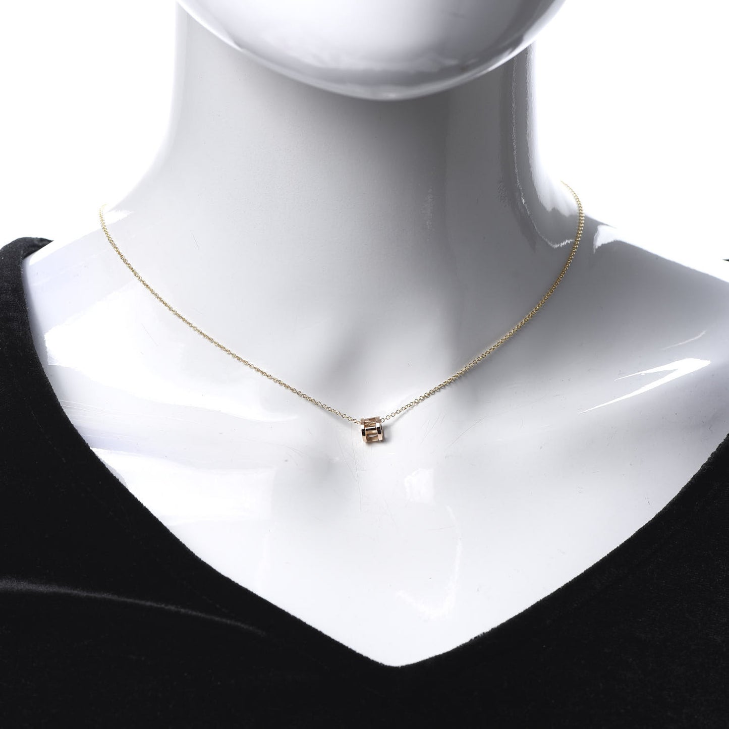 18K Rose Gold Atlas Open Pendant Necklace