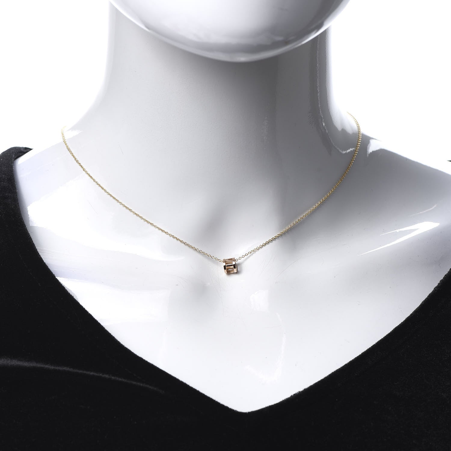 Tiffany 18K Rose Gold Atlas Open Pendant Necklace 2 of 6