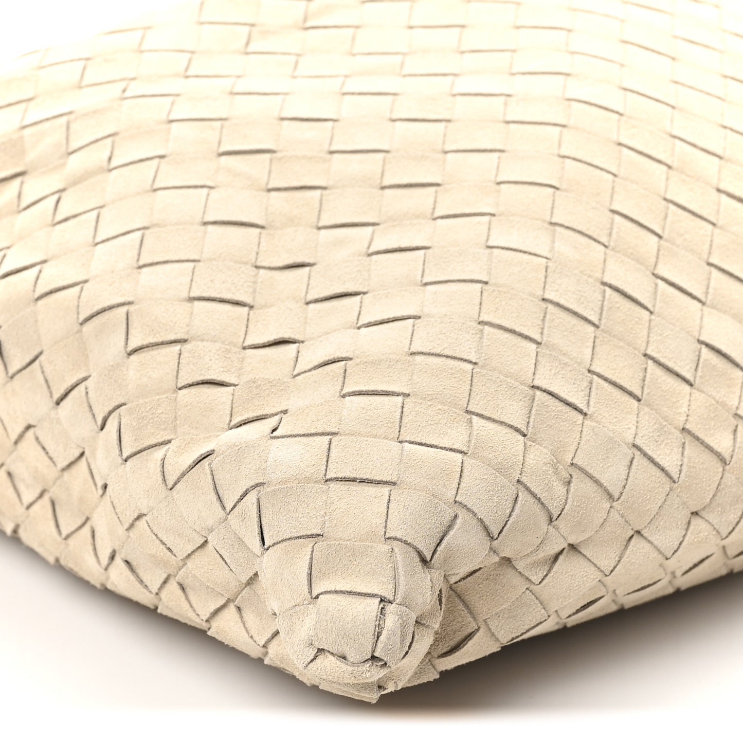 Suede Intrecciato Large Hop Ecru