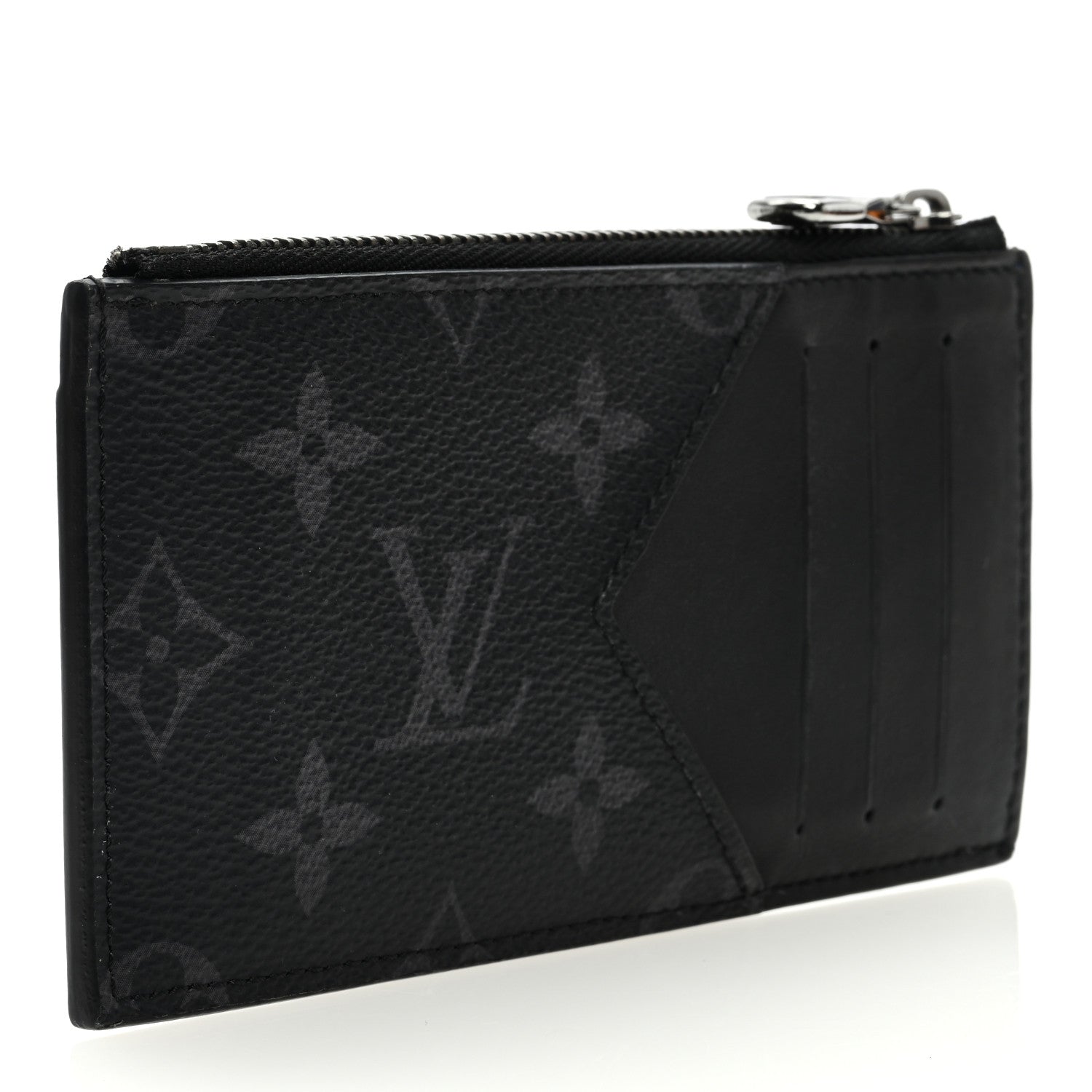 Louis Vuitton Monogram Eclipse Calfskin Trunk Coin Card Holder 3 of 7