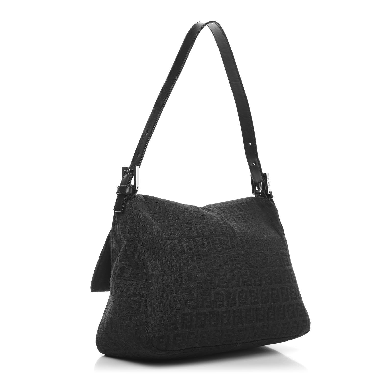 Fendi Zucchino Mama Baguette Black 3 of 10