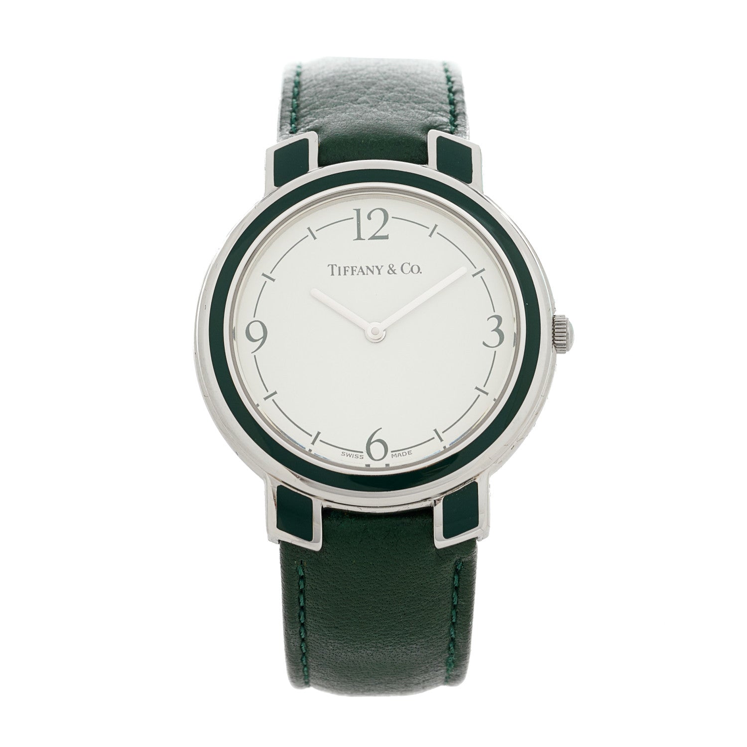 Tiffany Stainless Steel Calfskin 32mm M611 Quartz Watch 1 of 5