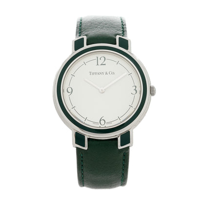 Tiffany Stainless Steel Calfskin 32mm M611 Quartz Watch 1 of 5