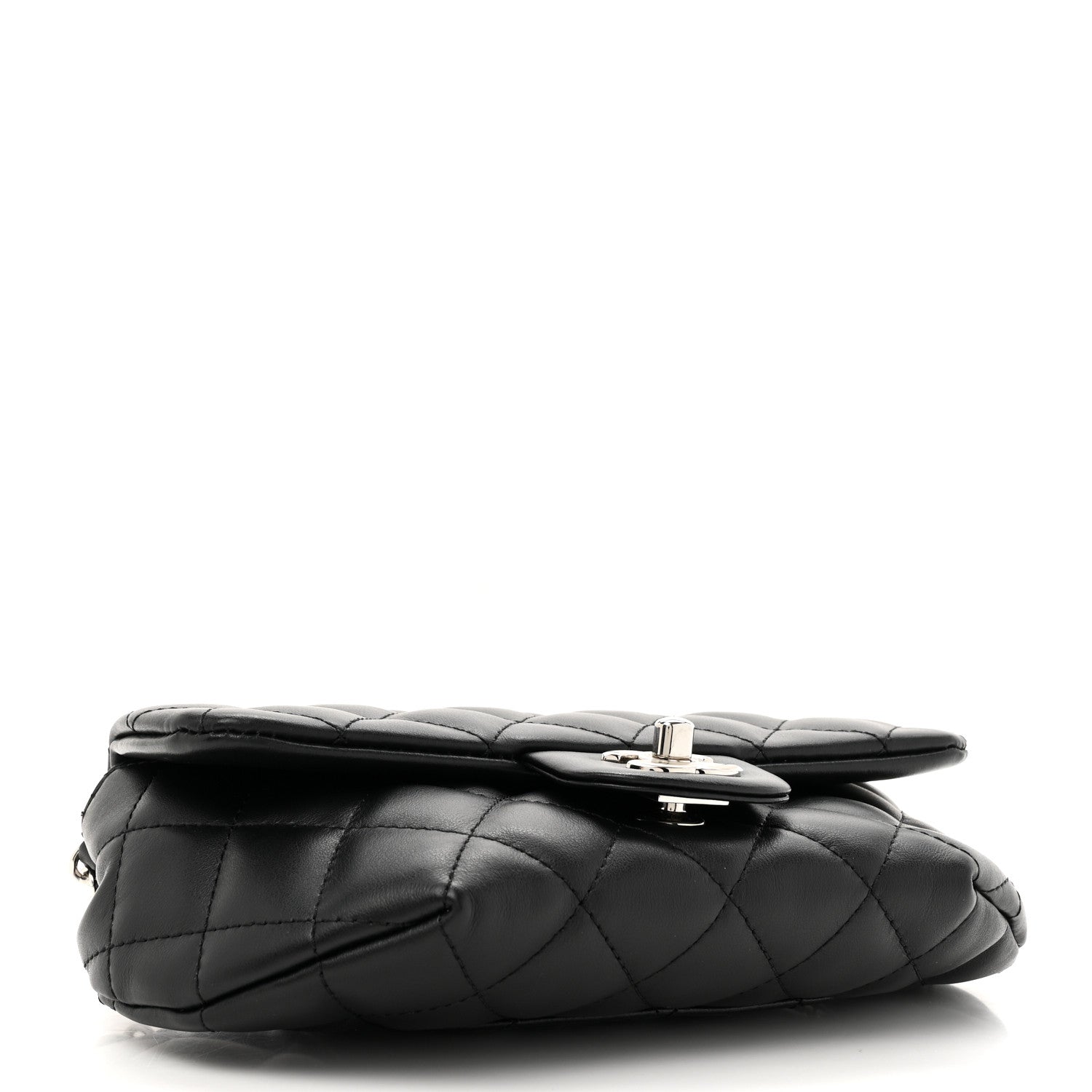 Chanel Calfskin Quilted CC Uniform Flap Belt Bag Black 4 of 10