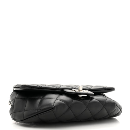 Chanel Calfskin Quilted CC Uniform Flap Belt Bag Black 4 of 10