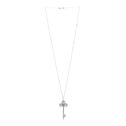 Tiffany Sterling Silver Diamond .10ct Elsa Peretti Diamonds by the Yard Pendant Necklace 11 of 13