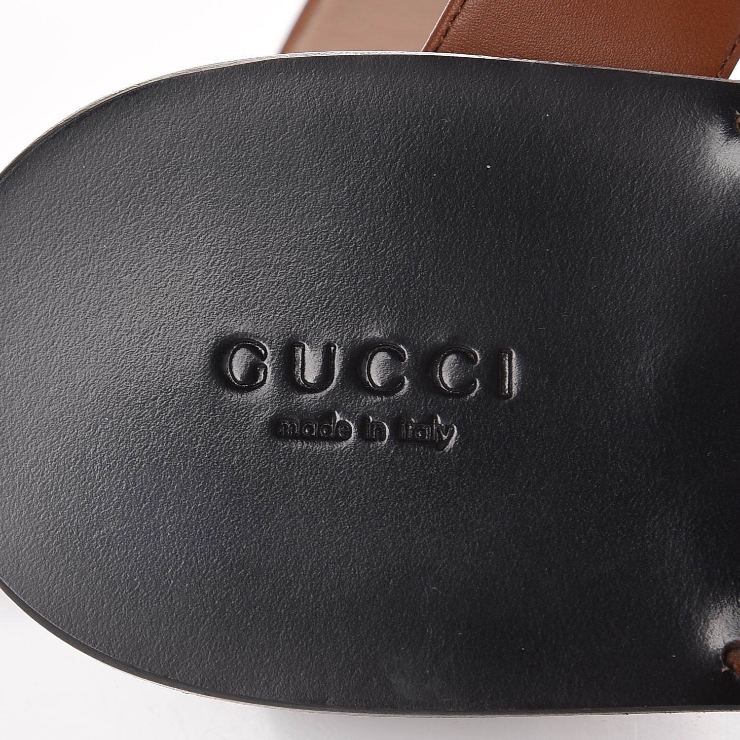 Gucci Calfskin GG Marmont Thong Sandals 42 Cognac 8 of 13