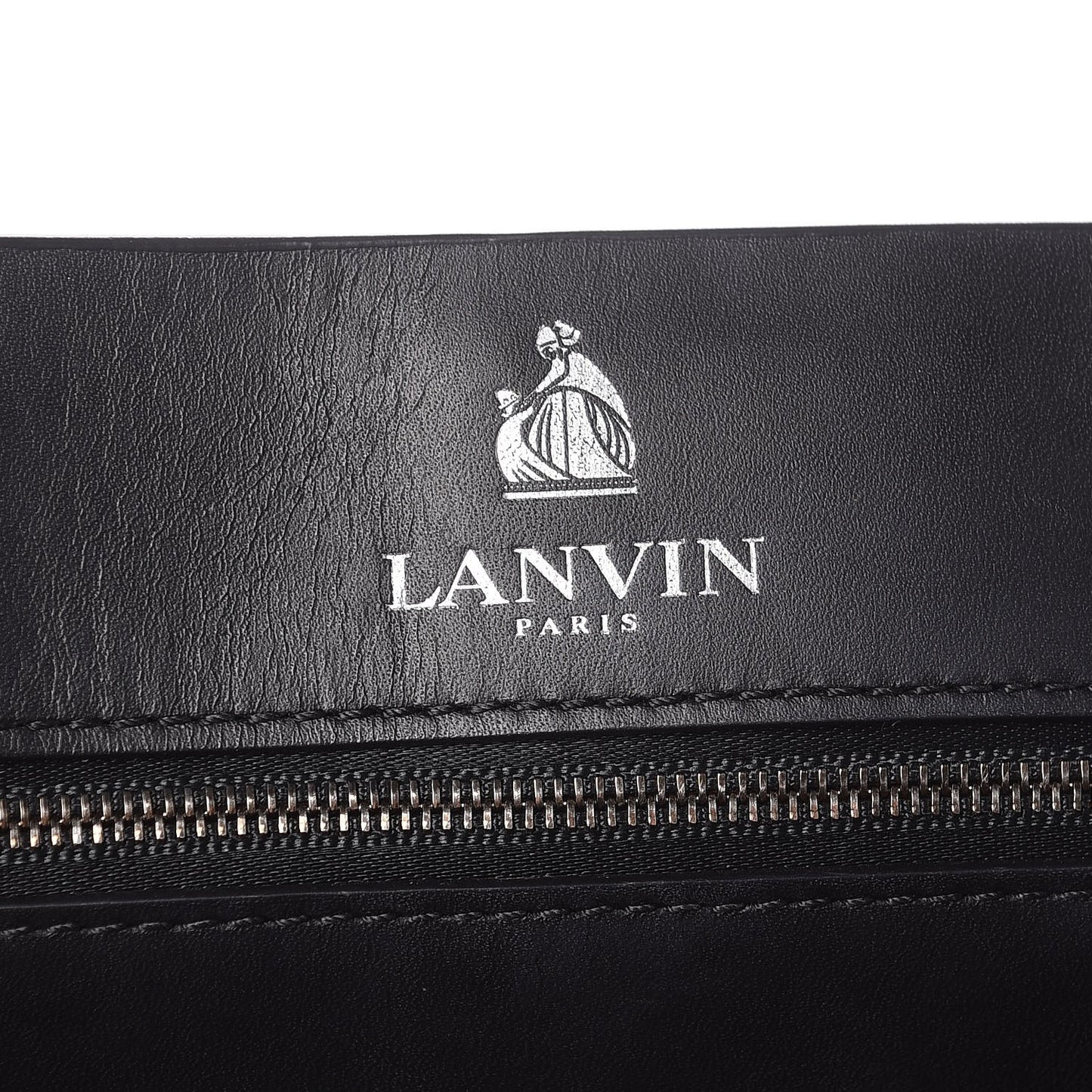 Hammered Calfskin Large Happy Edgy Shoulder Bag Black