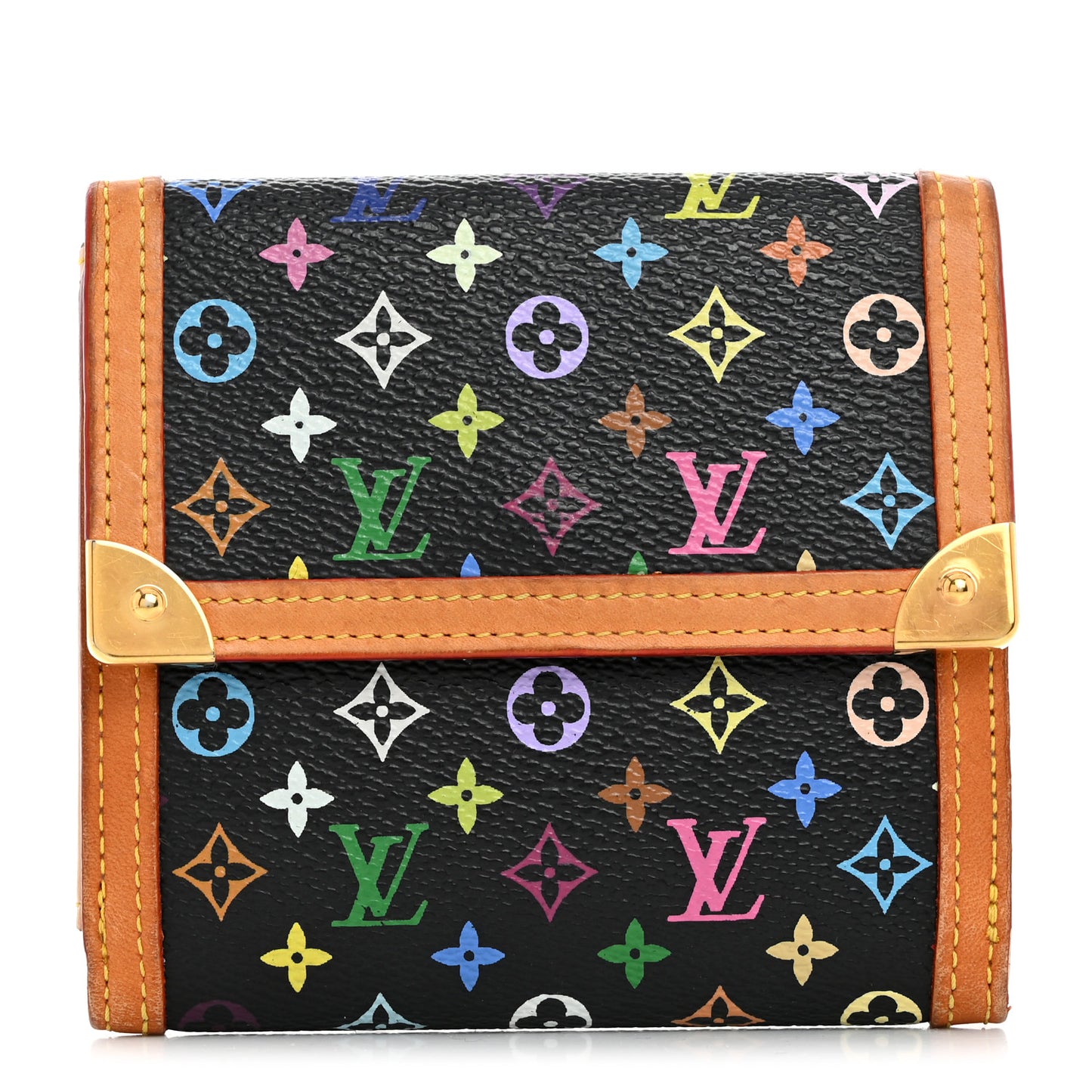 Monogram Multicolor Porte-Monnaie Billets Wallet Black