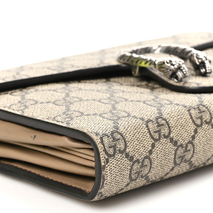 Gucci GG Supreme Monogram Mini Dionysus Chain Wallet Beige Taupe 11 of 13