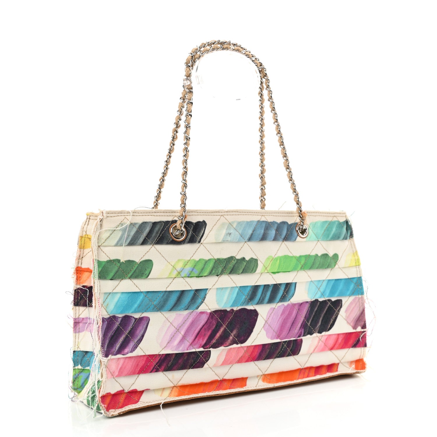 Chanel Canvas Colorama Tote Multicolor 3 of 11