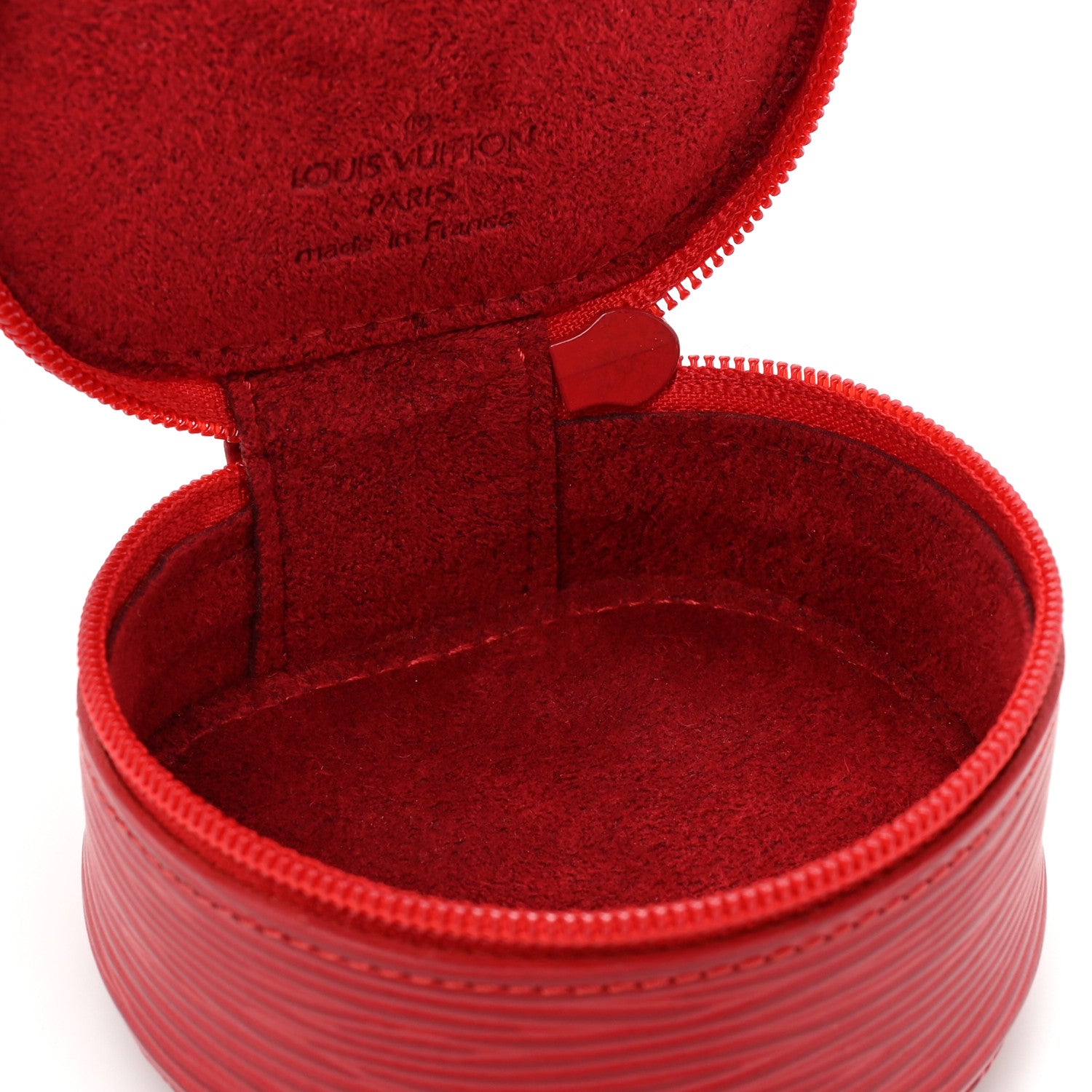 Louis Vuitton Epi Ecrin Bijoux 8cm Jewelry Box Case Castillan Red 5 of 8