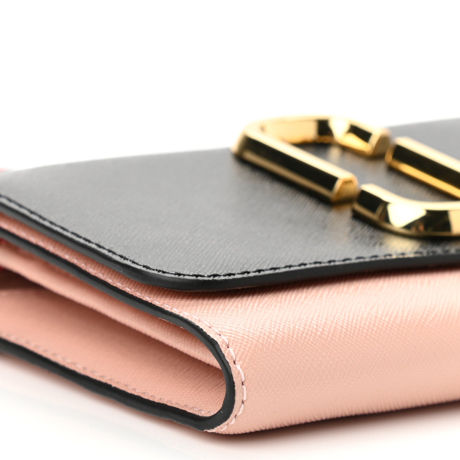 Marc Jacobs Saffino Snapshot Wallet on Chain Black Rose 8 of 9