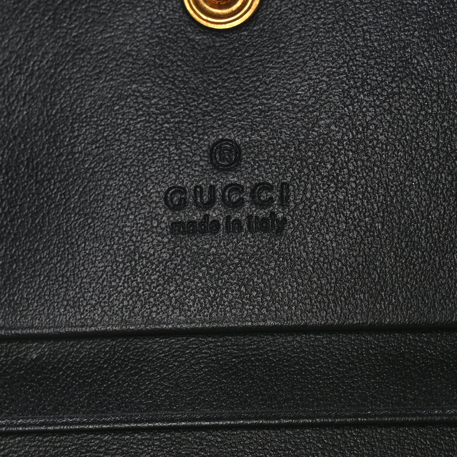 Gucci Calfskin Matelasse GG Marmont Card Case Wallet Black 8 of 10