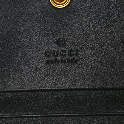 Gucci Calfskin Matelasse GG Marmont Card Case Wallet Black 8 of 10