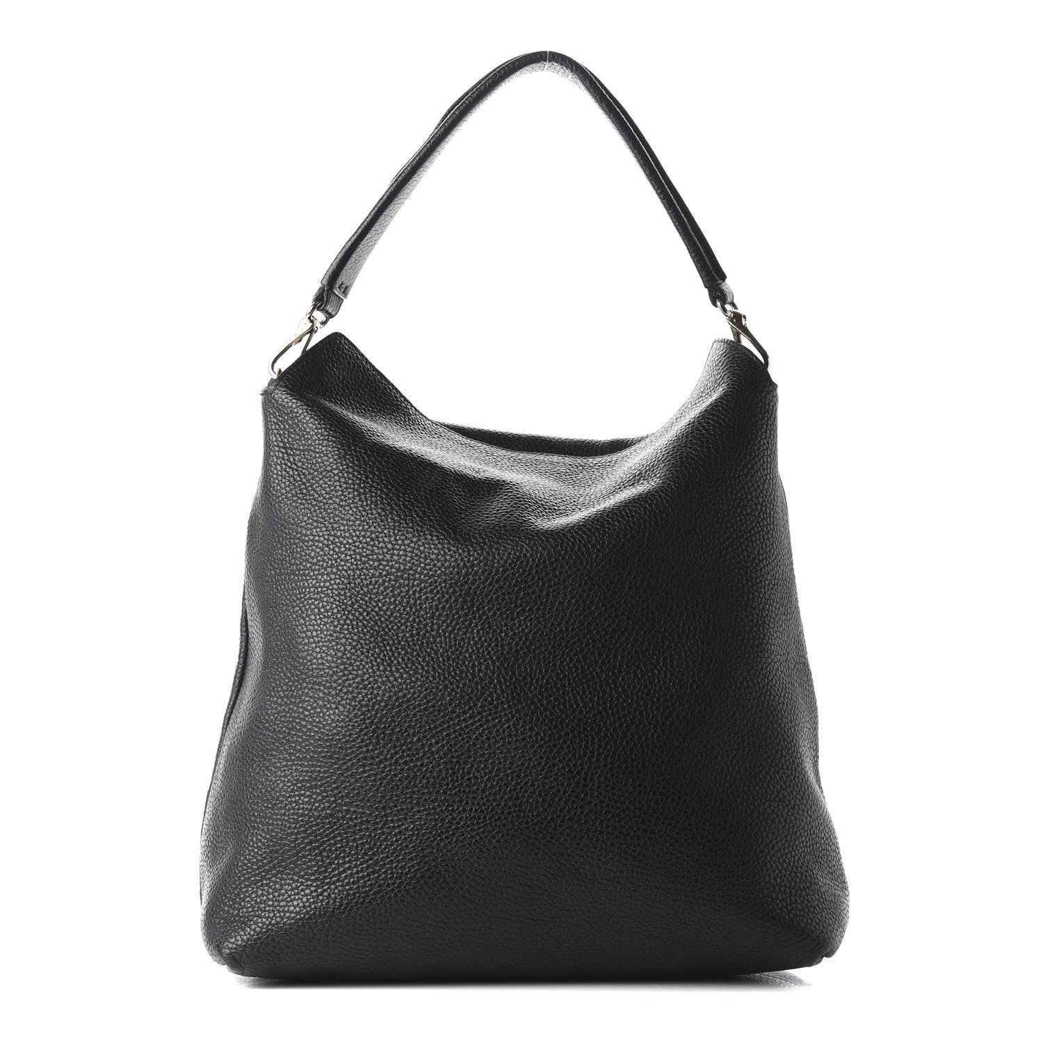 Burberry Grainy Calfskin Medium Cale Hobo Black 1 of 10