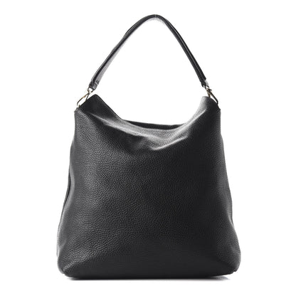 Burberry Grainy Calfskin Medium Cale Hobo Black 1 of 10