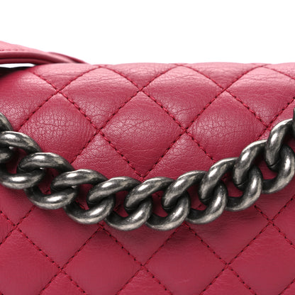 Chanel Calfskin Quilted Small Boy Flap Dark Pink 8 of 10