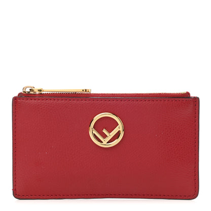 Fendi Vitello Cruise F is Fendi Zip Card Holder Fragola 1 of 9