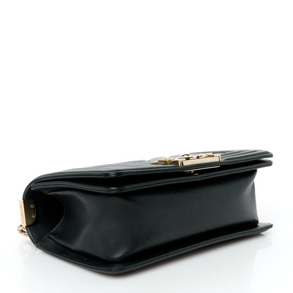 Chanel Lambskin Chevron Quilted Small Boy Flap Black 4 of 10