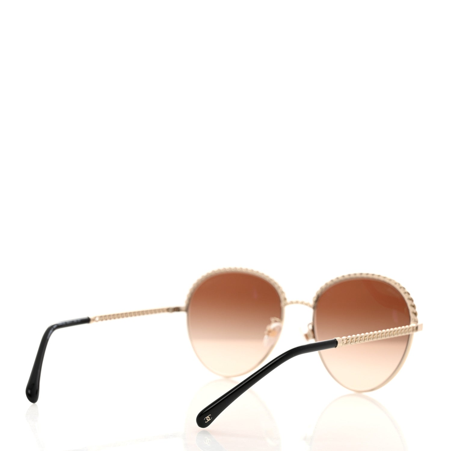 Chanel Chain Pantos Sunglasses 4242 Gold Brown 4 of 7