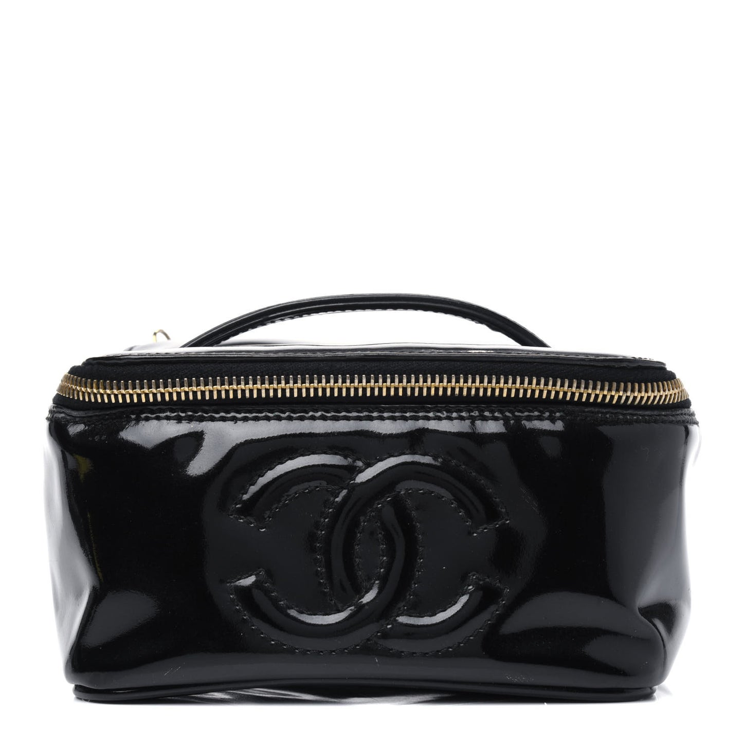 Patent Vanity Cosmetic Case Black