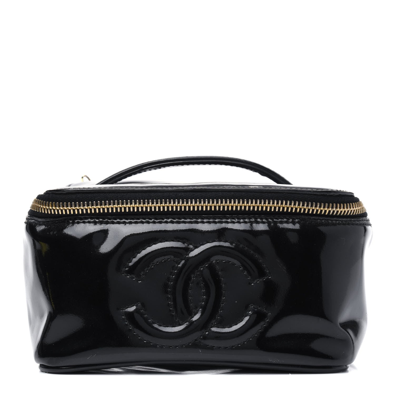 Chanel Patent Vanity Cosmetic Case Black 1 of 5