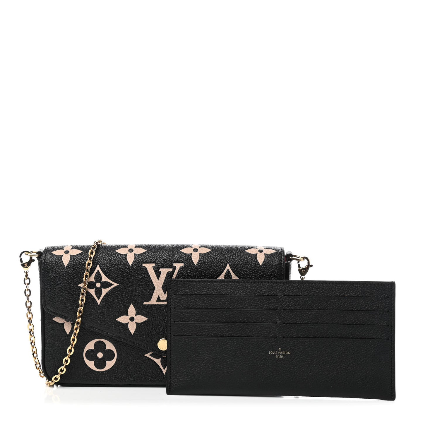 Empreinte Monogram Giant Felicie Pochette Black Beige