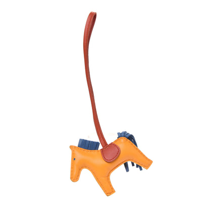 Hermes Milo Lambskin Grigri Rodeo Horse Bag Charm PM Jaune D'Or Bleu Agate Cornaline 1 of 2
