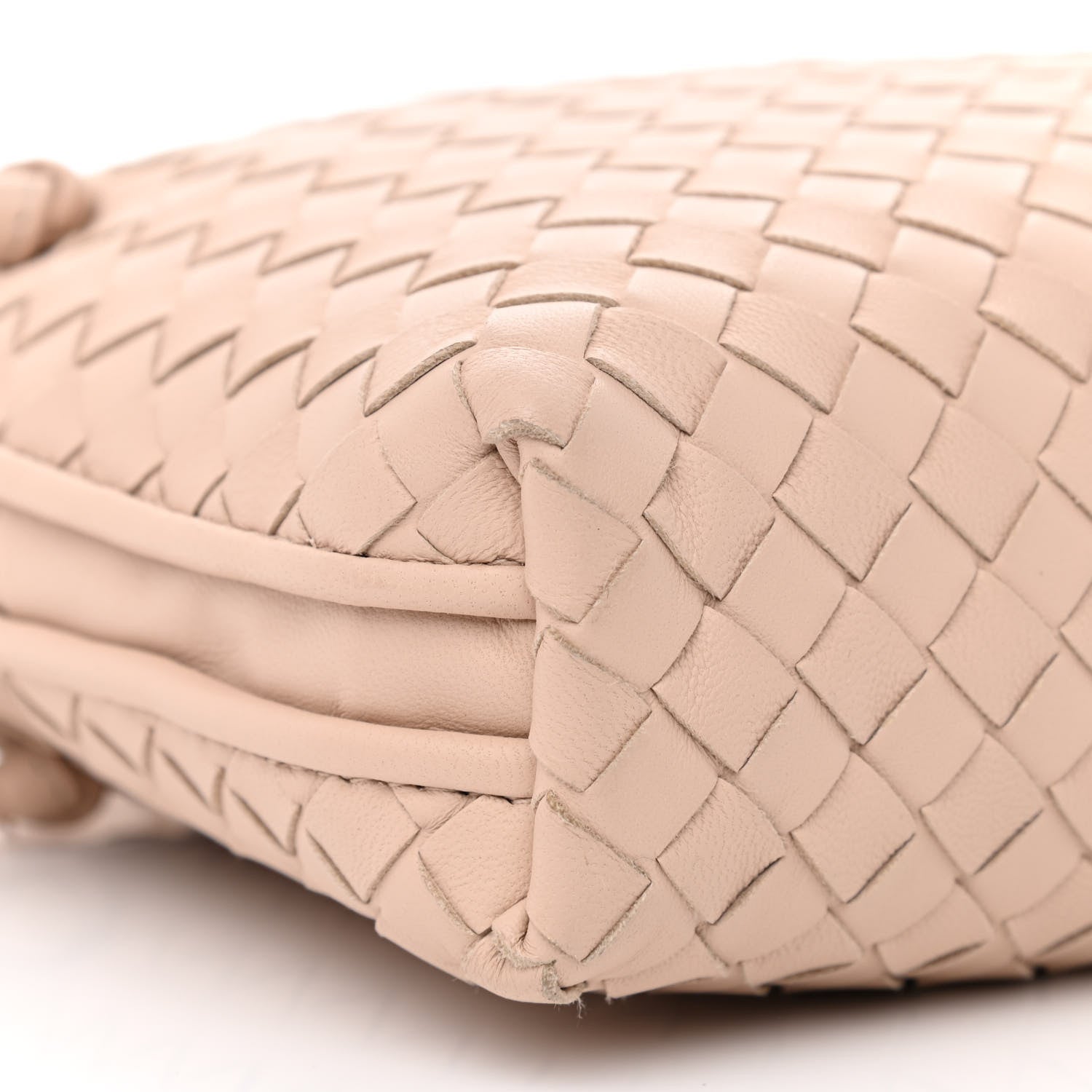 Bottega Veneta Nappa Intrecciato Nodini Crossbody Messenger Nude 10 of 12