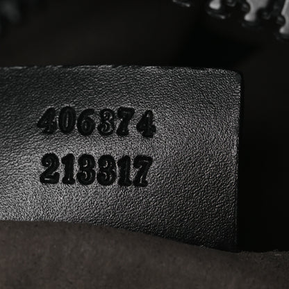 Gucci GG Supreme Monogram Flat Messenger Bag Black 6 of 13