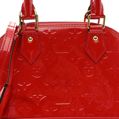 Louis Vuitton Vernis Alma BB Cherry 7 of 9